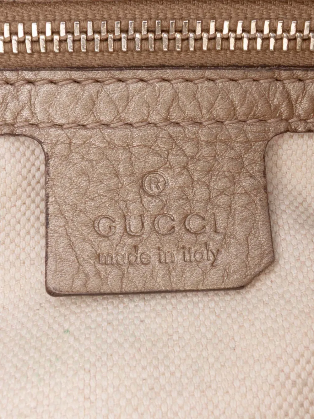 Pre-owned Gucci 2016-2025 Gg Canvas Bella Flap Satchel In Brown