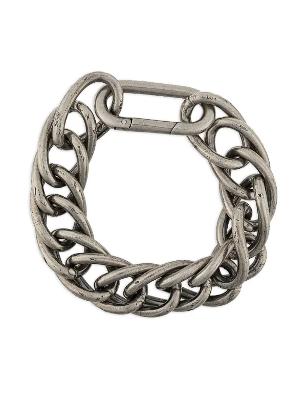 シルバー リンクチェーン ブレスレット CRIMIE ブレスレット LINK CHAIN GRADATION SILVER BRACELET