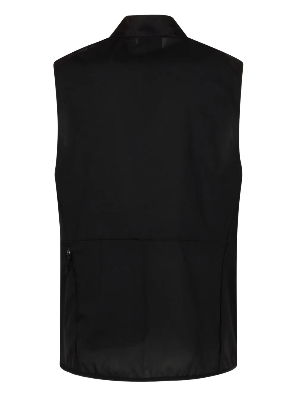 Patagonia zip-front logo vest - Zwart