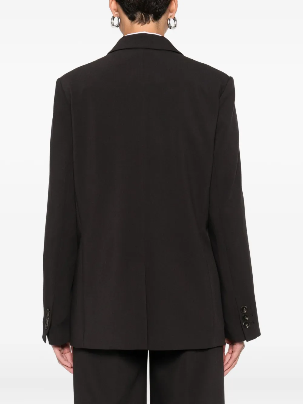 Seductive Three-button Blazer In Brown