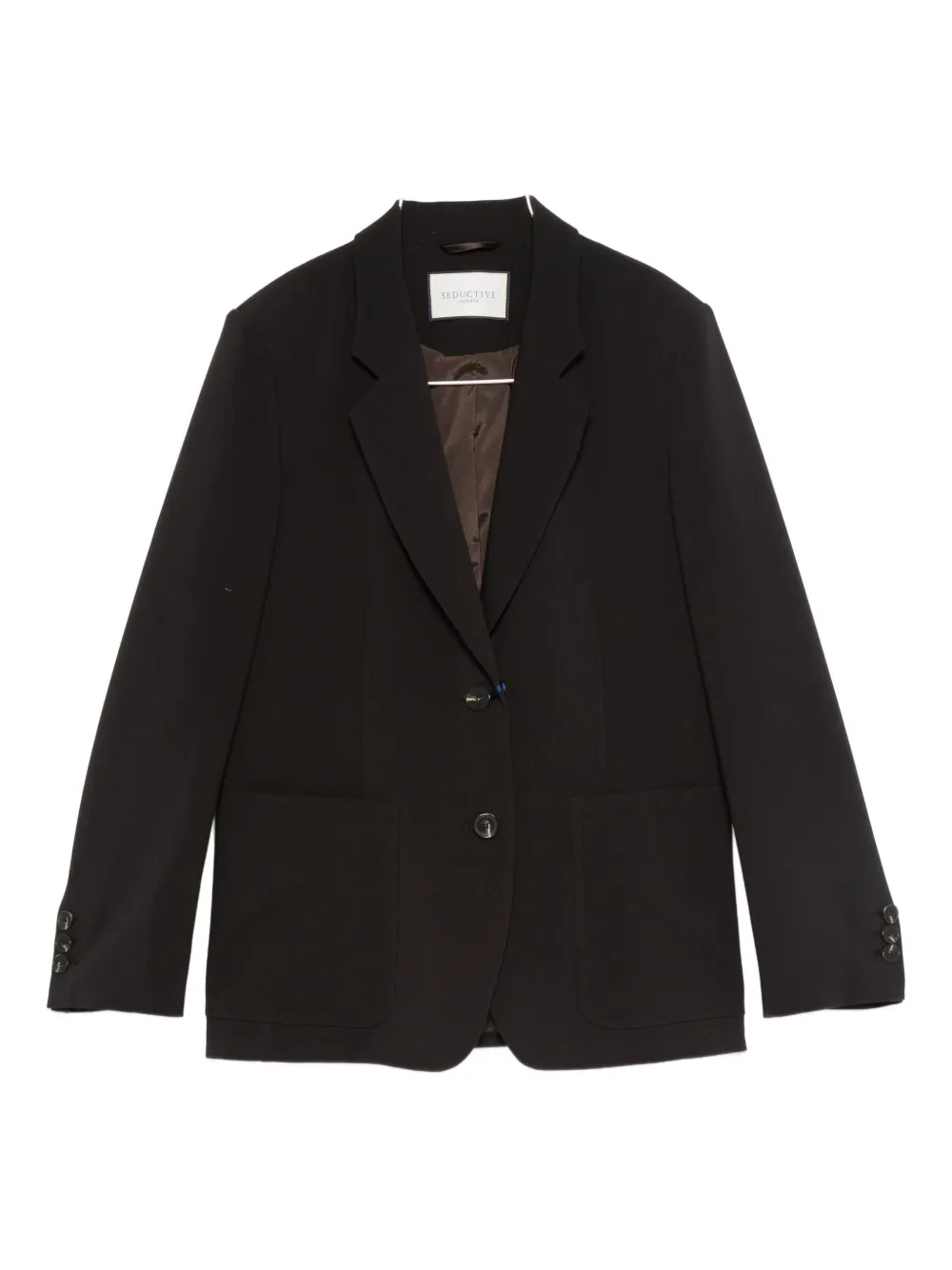 Seductive Three-button Blazer In Brown