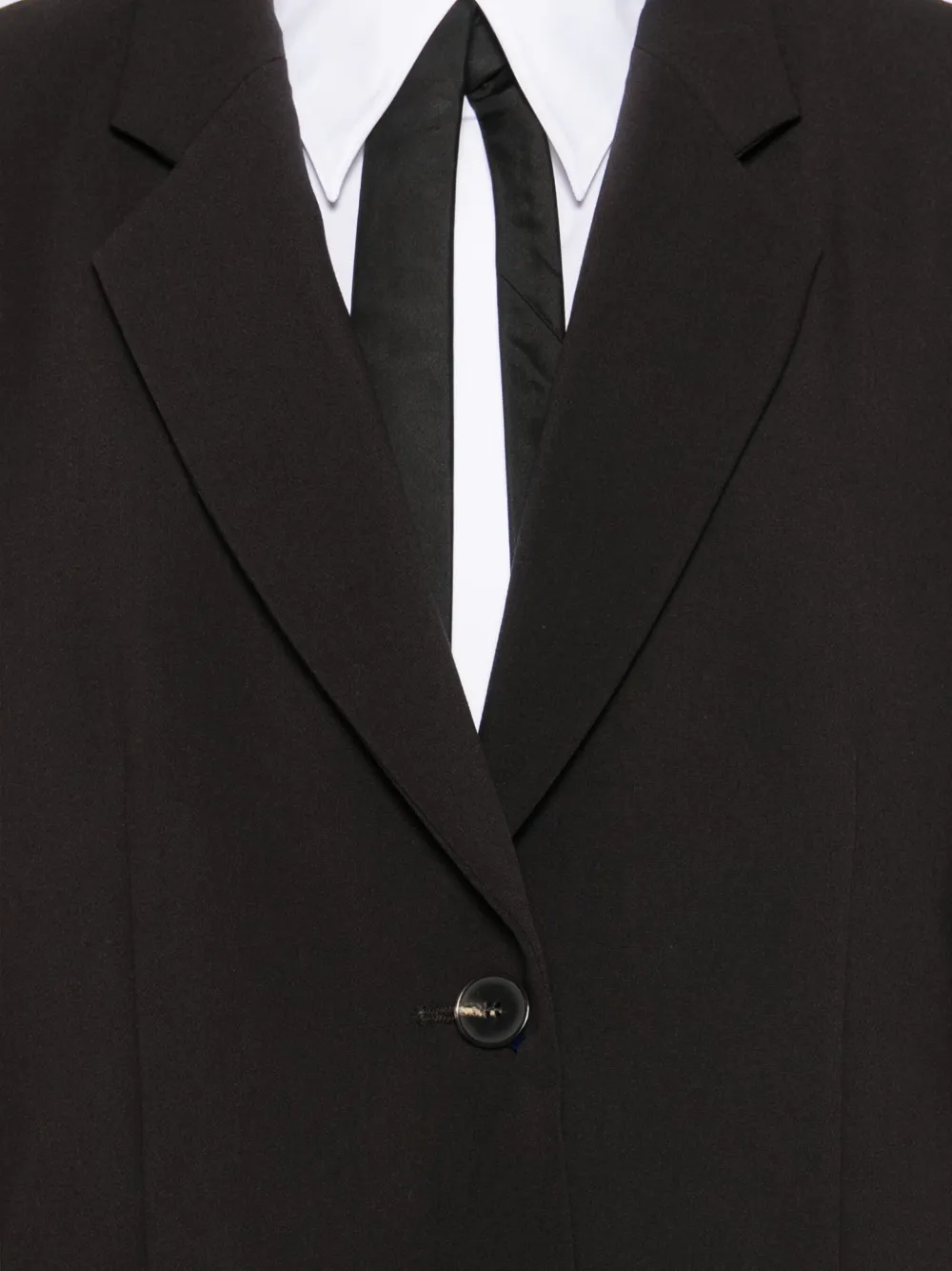 Seductive Three-button Blazer In Brown