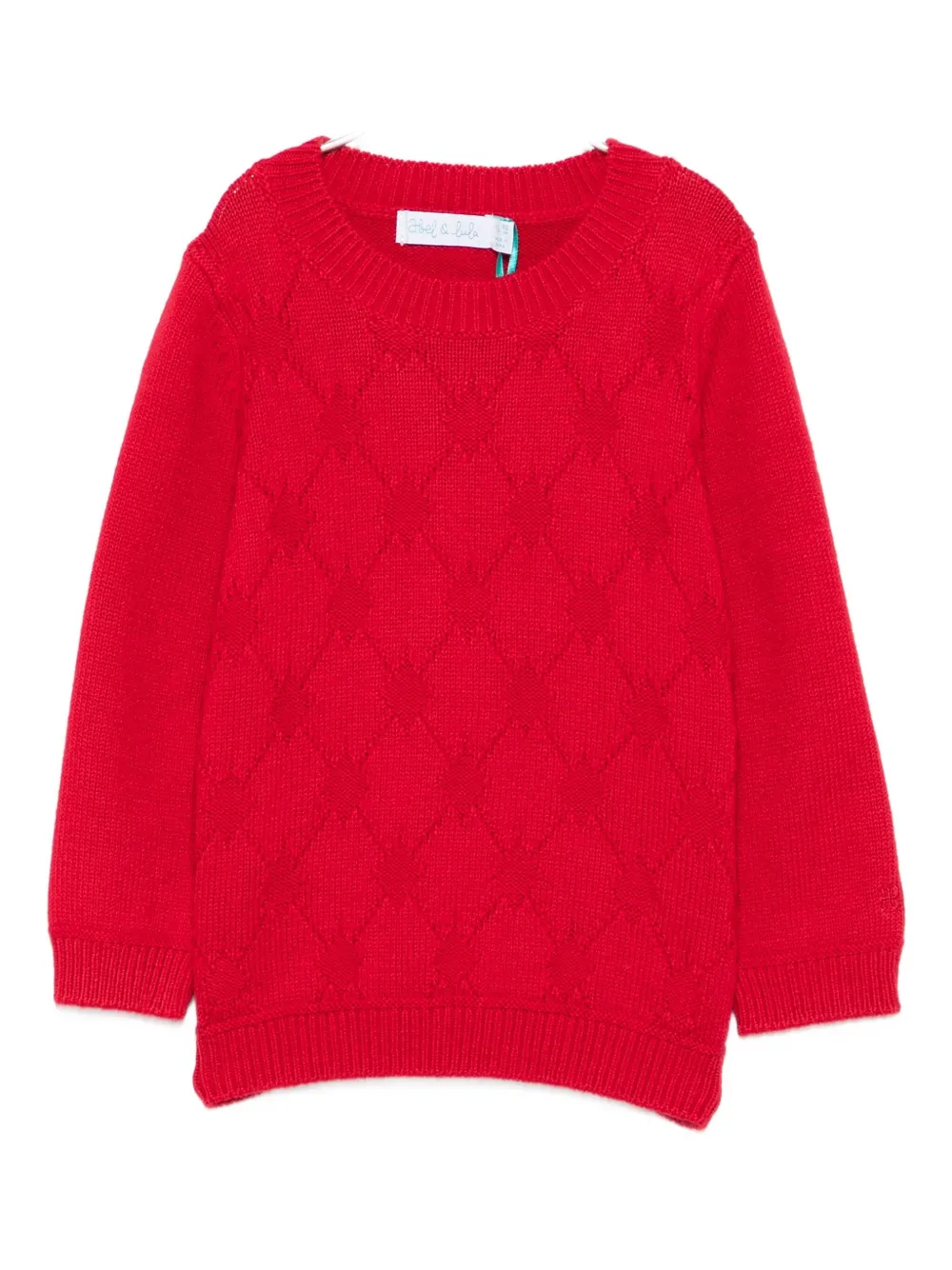 Abel & Lula Diamond-effect Sweater In Red