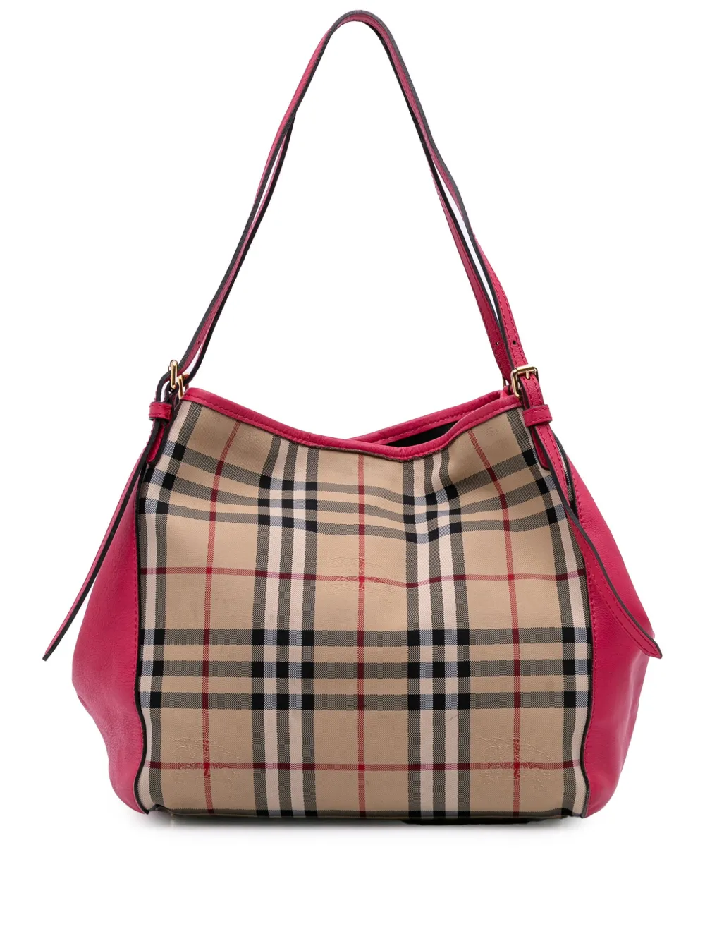 2000-2017 Small Haymarket Check Canvas and Leather Canterbury tote bag