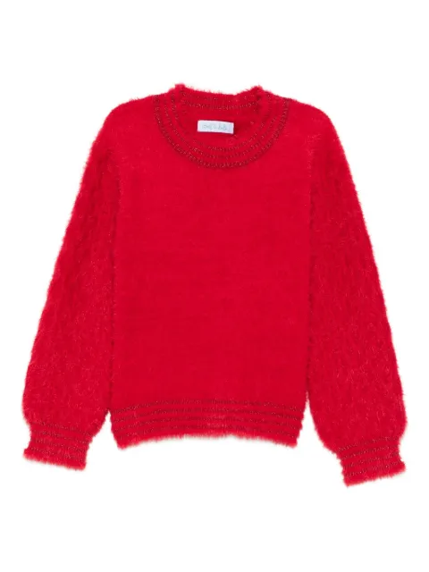 Abel & Lula puff-sleeve sweater