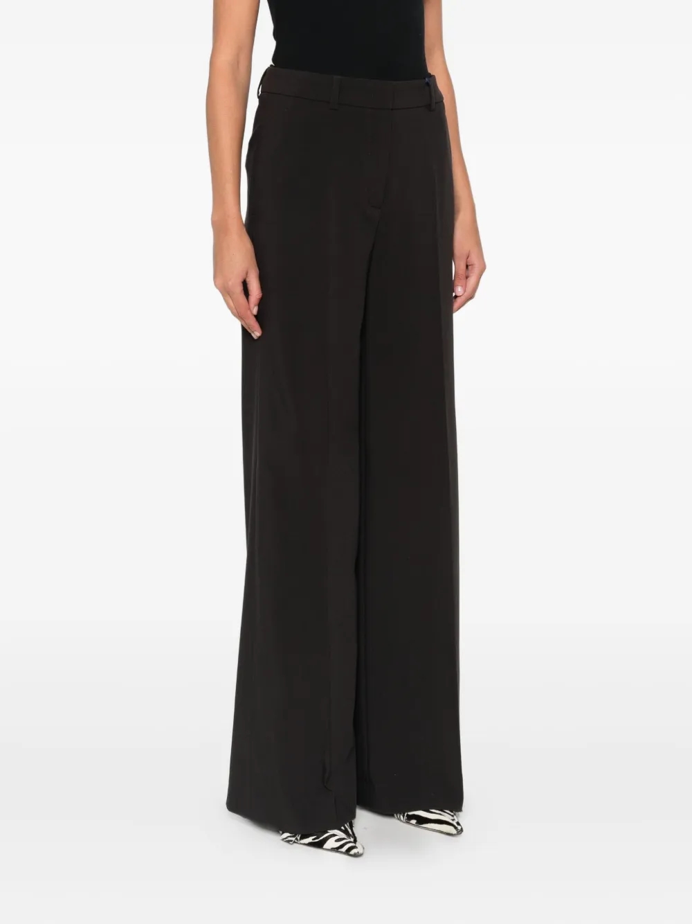 Seductive Broek met paspelzak Bruin