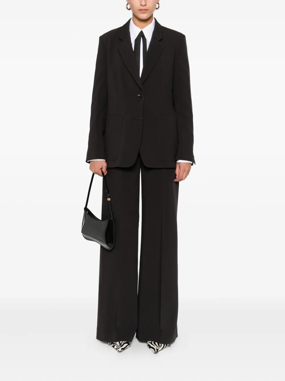 Seductive Broek met paspelzak - Bruin