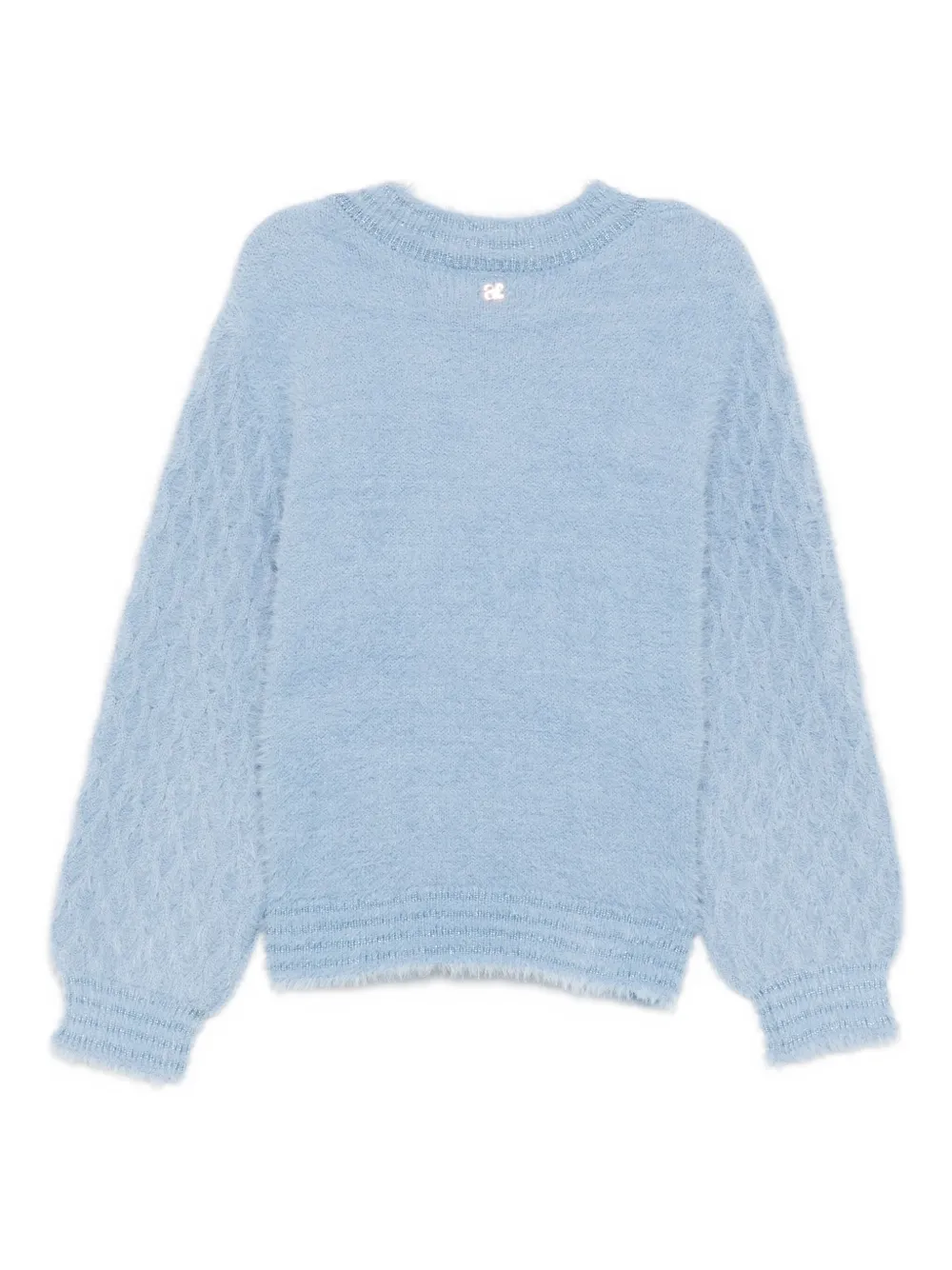 Abel & Lula Trui met ballonmouwen en textuur Blauw