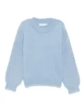 Abel & Lula textured-knit balloon-sleeve sweater - Blue
