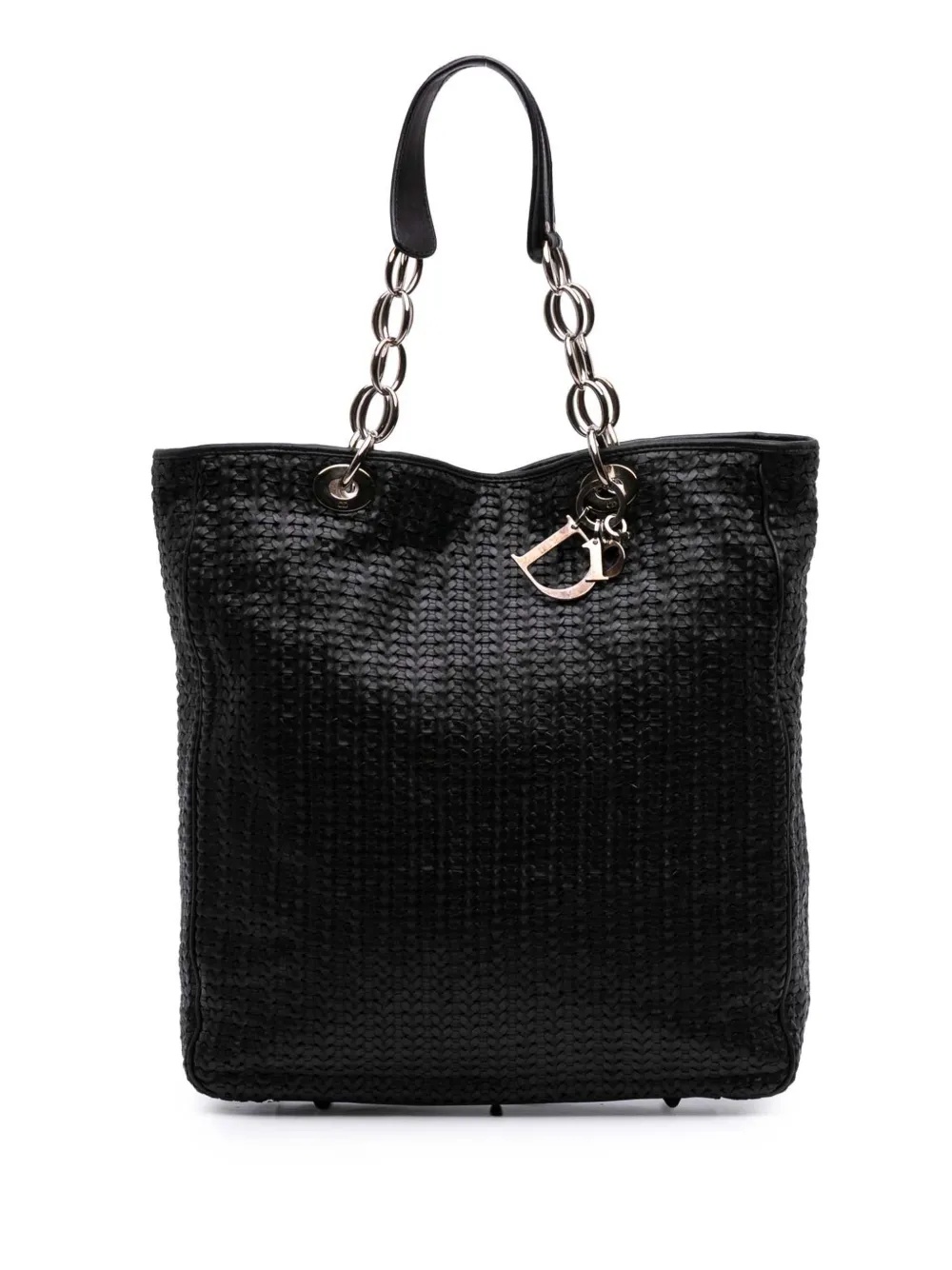 2008 Woven Lambskin Lady Dior Soft Shopping tote bag