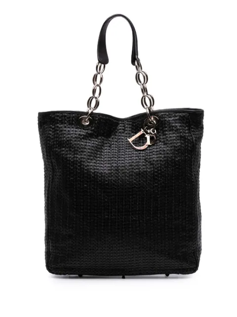 Christian Dior Pre-Owned 2008 Woven Lambskin Lady Dior Soft Shopping tote bag