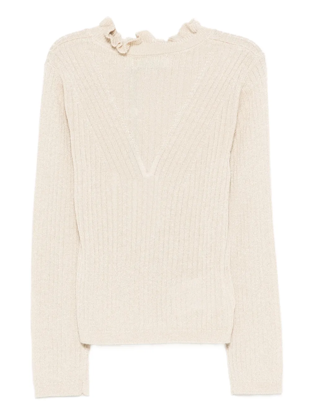 Abel & Lula ruffled ribbed jumper | Girls Jumpers & Knitwear | Image 2
