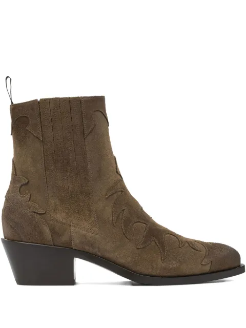 Sartore 45mm suede flame-pattern boots