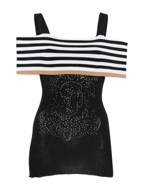 Gianfranco Ferré Pre-Owned 2000s striped embellished top
