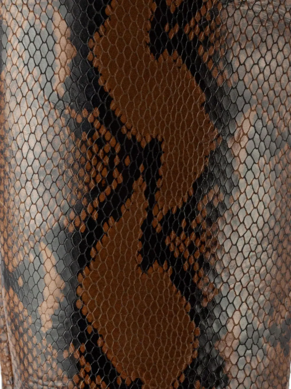Roberto Festa 80mm snake-print pointed boots Brown