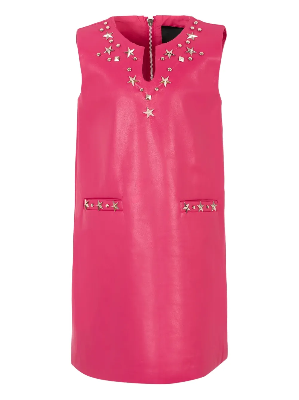 John Richmond Junior star-embellished zipped party dress Roze