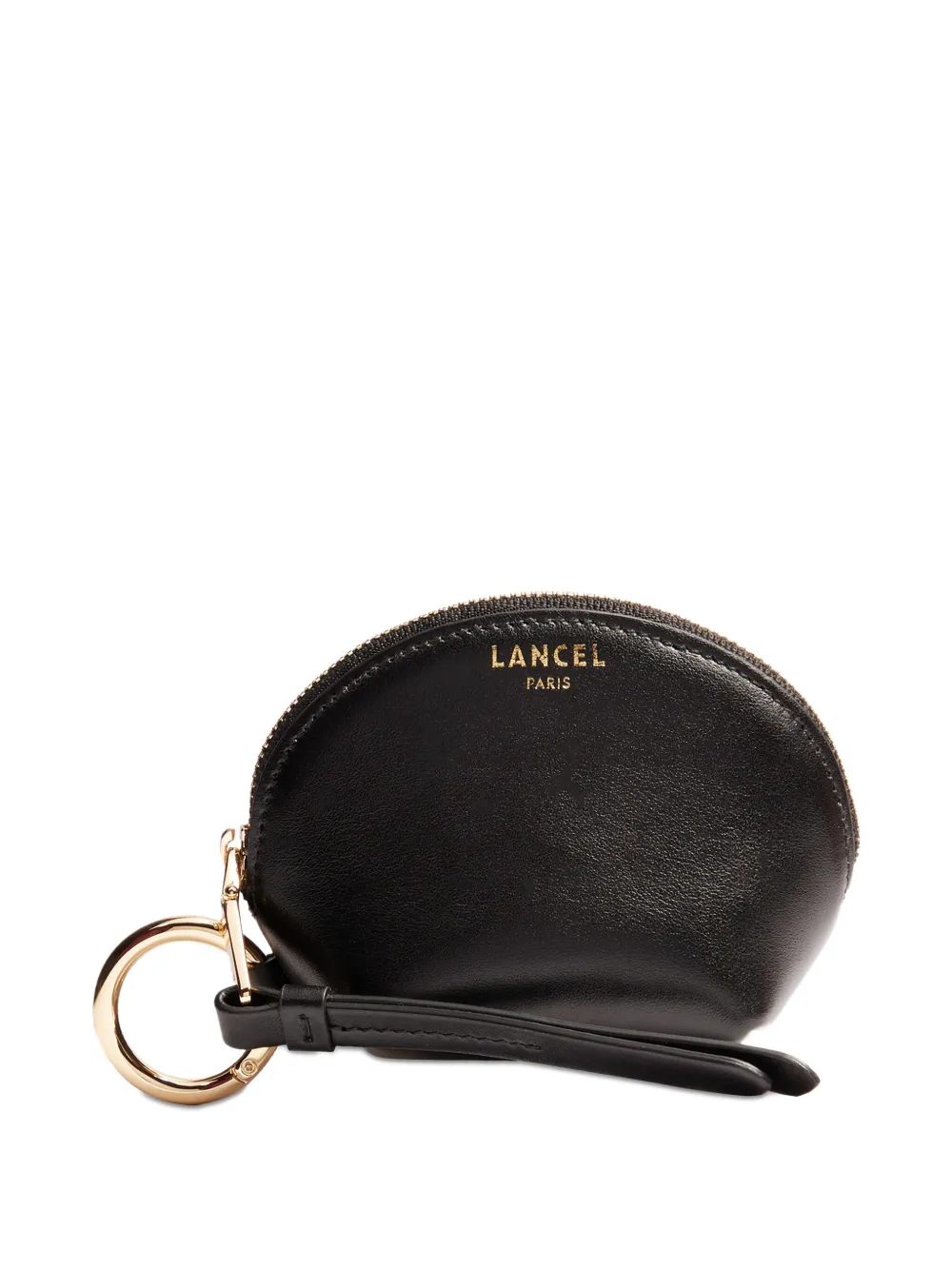 Lancel Origami halvemaanvormige sleutelhanger met portemonnee - Zwart
