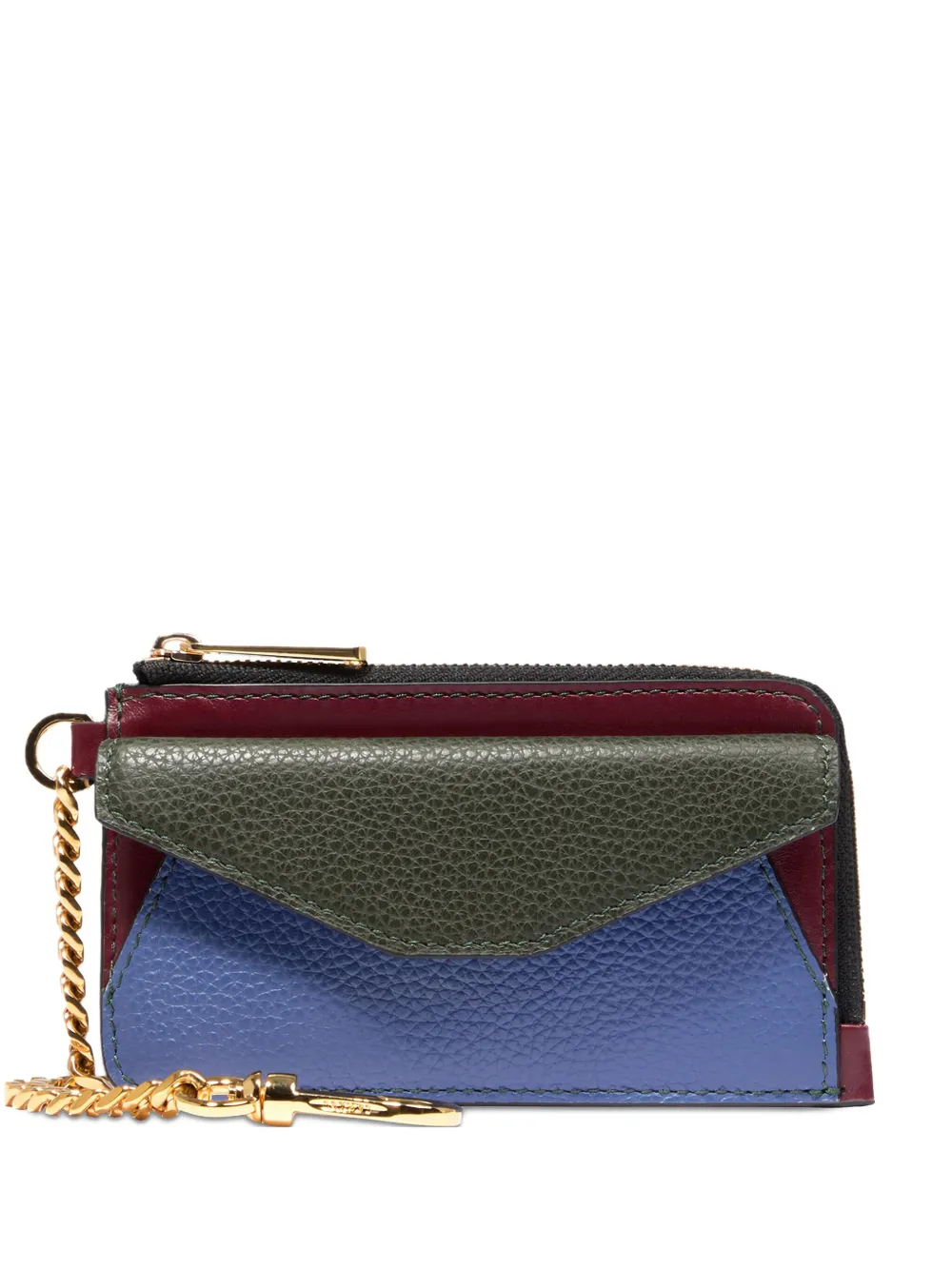 Lancel Enveloppe Chain-embellished Card Holder In Multi