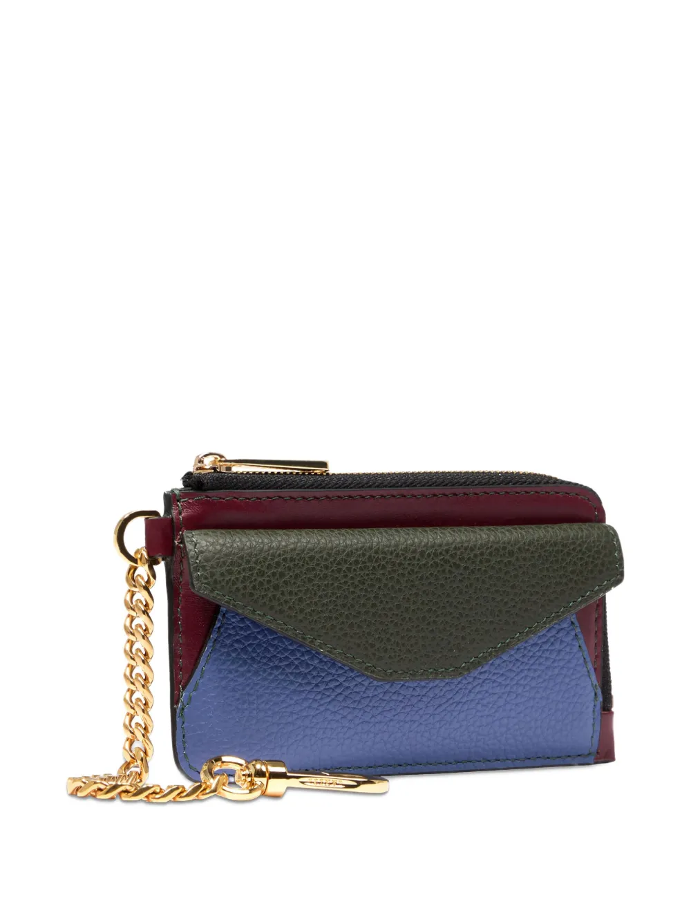 Lancel Enveloppe Chain-embellished Card Holder In Multi