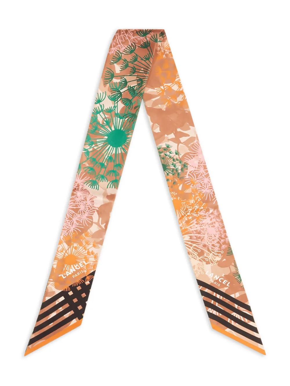 Lancel floral-print silk headband | Neutrals | Image 1