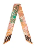 Lancel floral-print silk headband - Neutrals