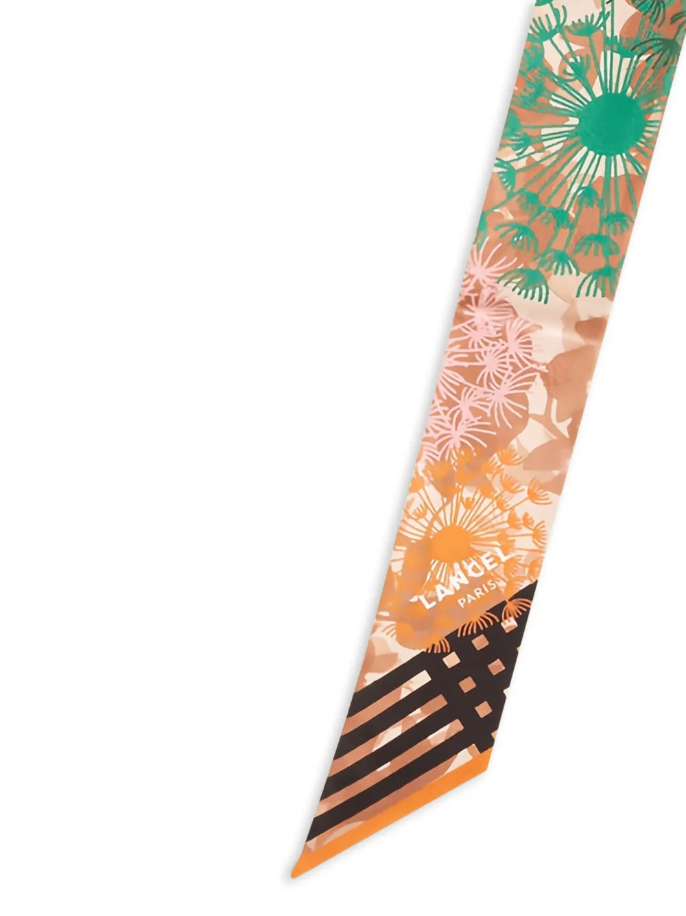 Lancel Haarband met bloemenprint - Beige