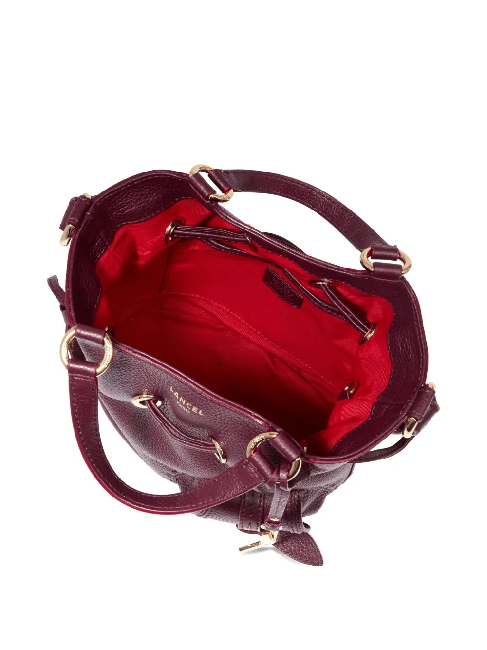 Lancel small Premier Flirt drawstring tassel-detail tote bag - Rood