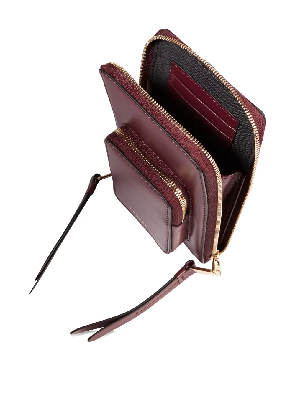 Lancel Origami kleine tas met ritssluiting Rood