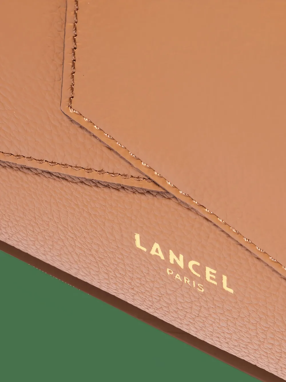 Lancel Enveloppe leren laptoptas Bruin