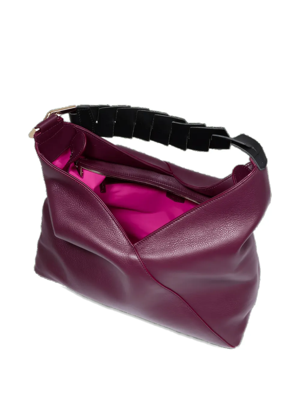 Lancel Pagode Leather Shoulder Bag In Red
