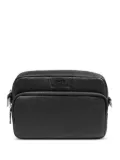 Lancel double-zip leather clutch bag - Black