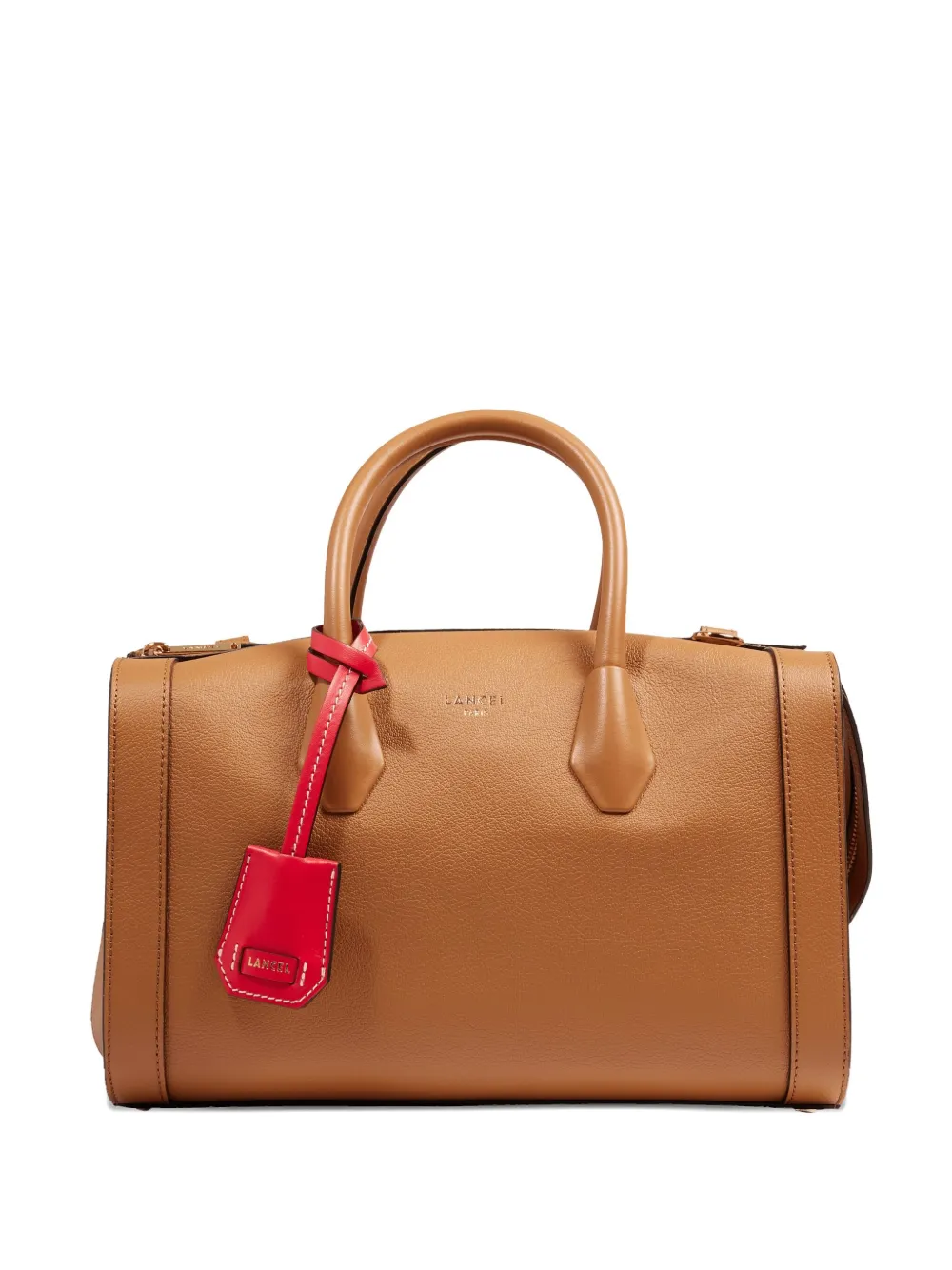 Lancel Bcbg Leather Top-handle Tote Bag In Brown