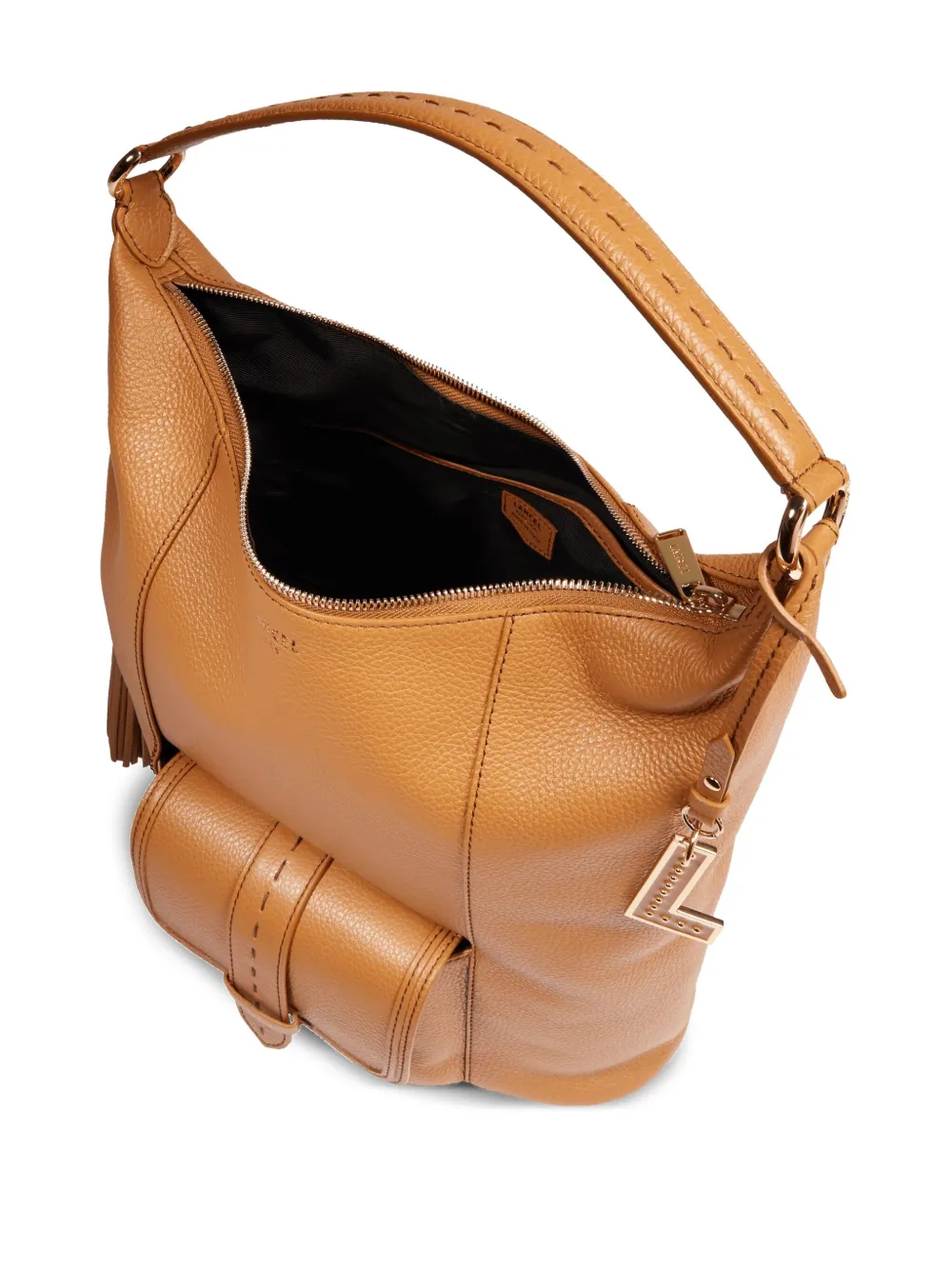 Lancel Medium Premier Flirt Tassel Shoulder Bag In Brown