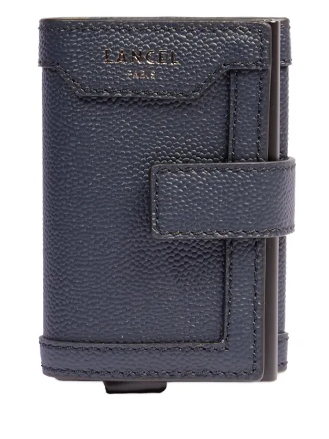 Lancel leather flap card holder