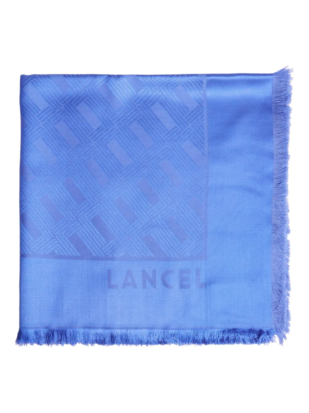 Lancel Monogram-motif Scarf In Blue