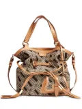 Lancel Premier Flirt geometric-pattern bucket bag - Neutrals