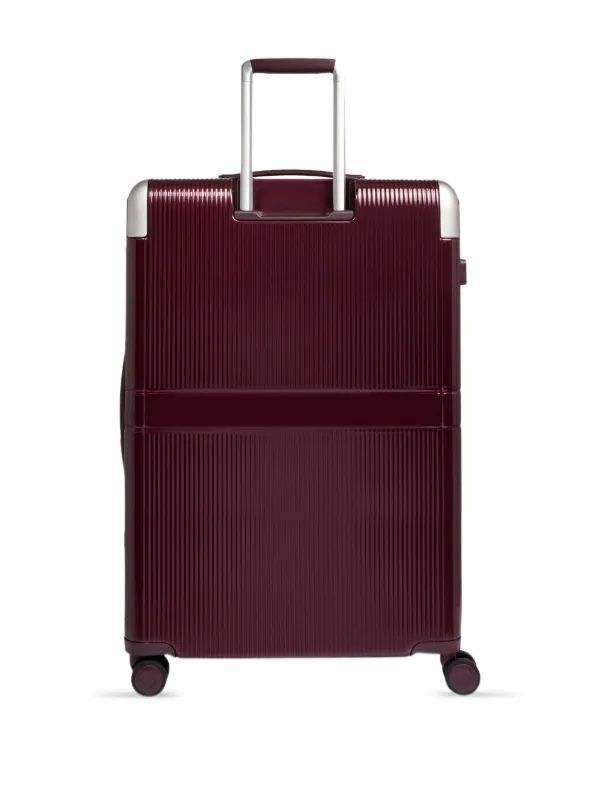 Lancel Empreint Ribbed Hard Suitcase Red FARFETCH NZ