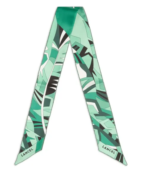Lancel arabesque-motif silk headband