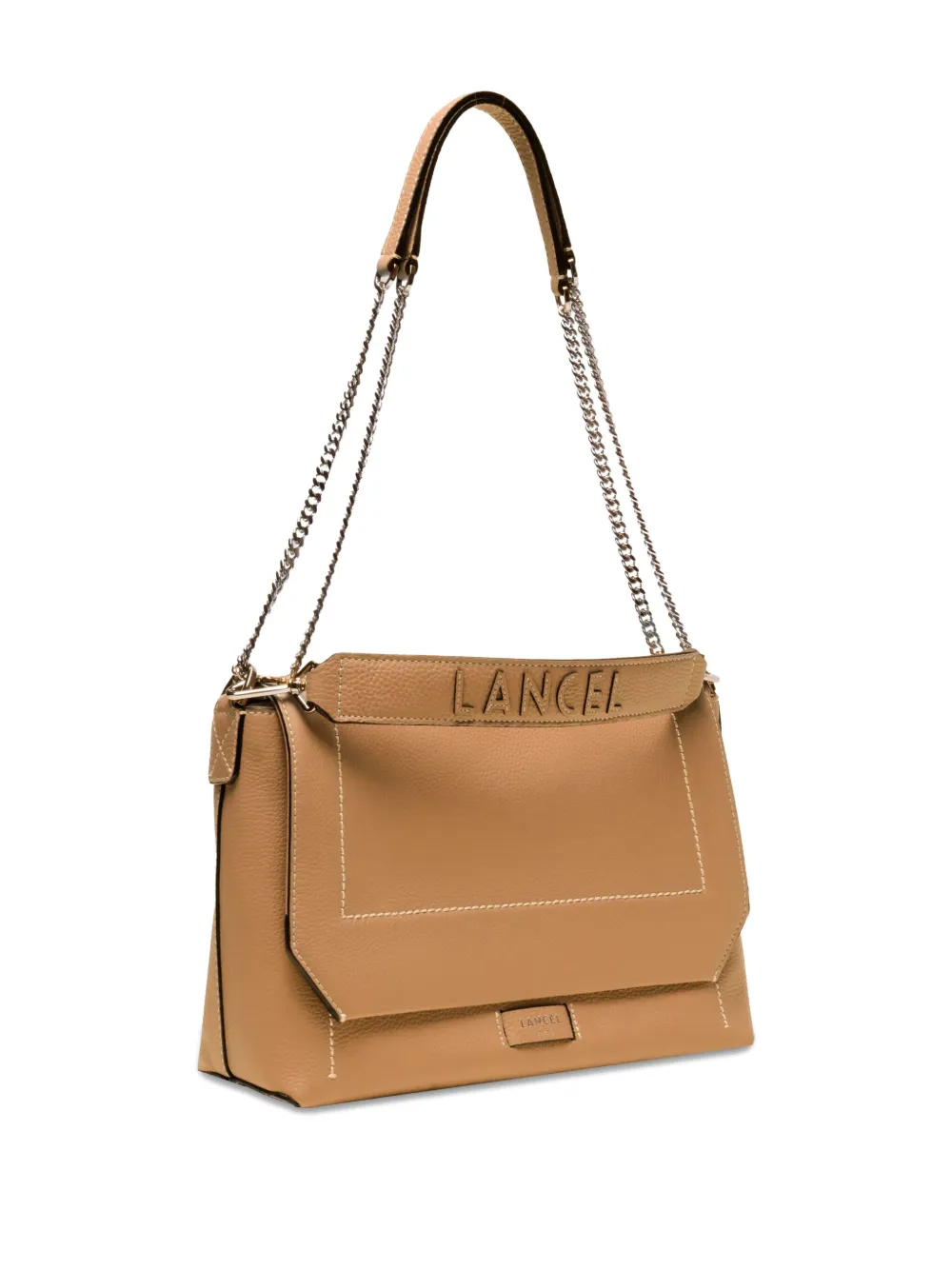  Lancel Medium Ninon Soft Leather Tote Bag - Brown 
