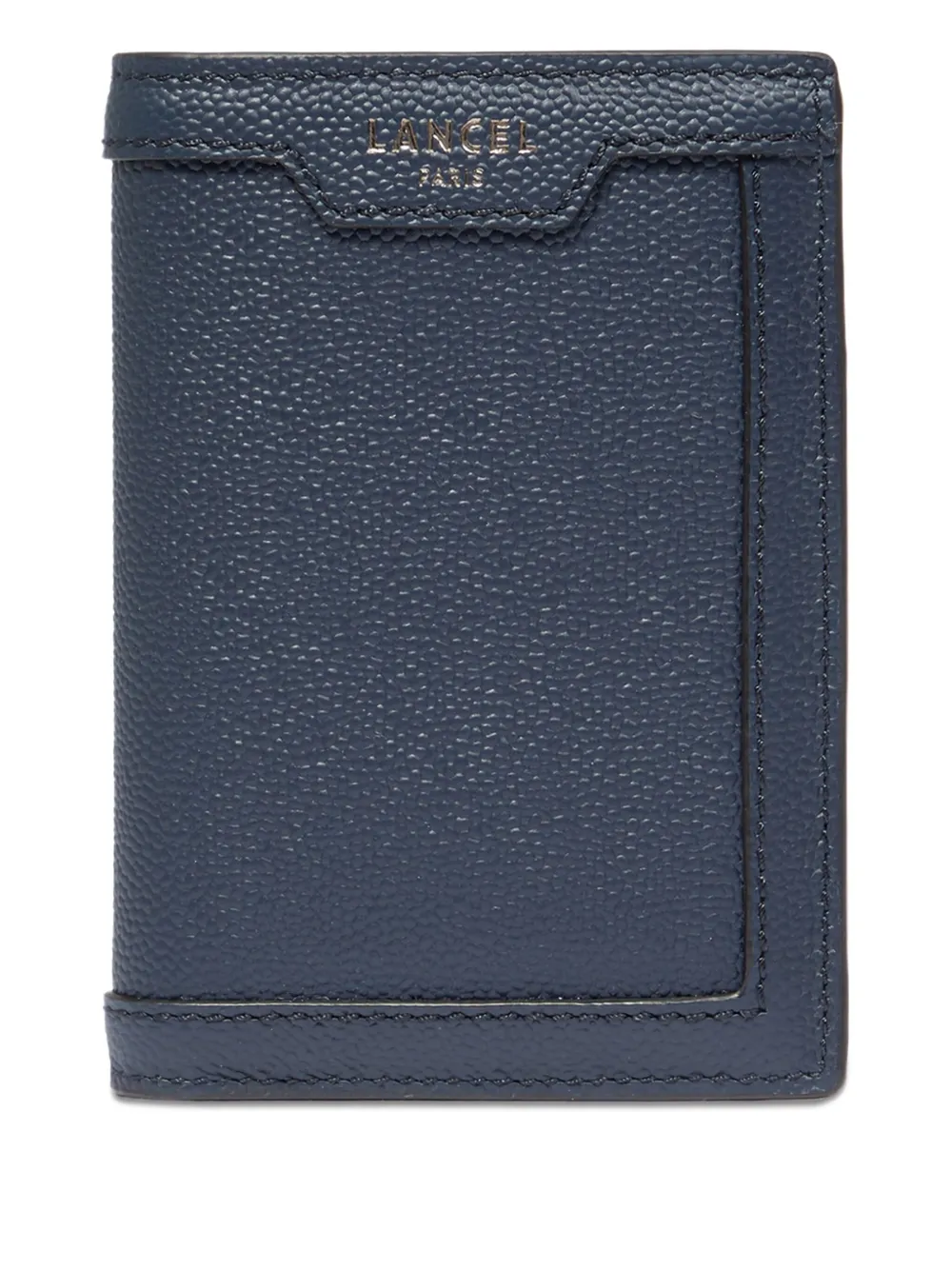Lancel Compact Zip Wallet In Blue