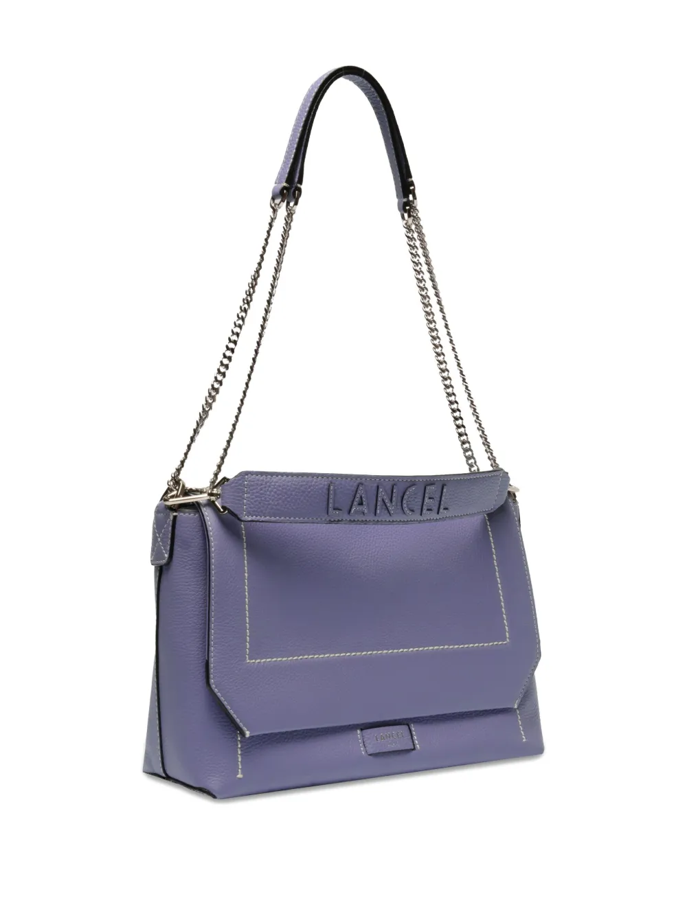 Lancel Ninon leren tas met omslag Blauw