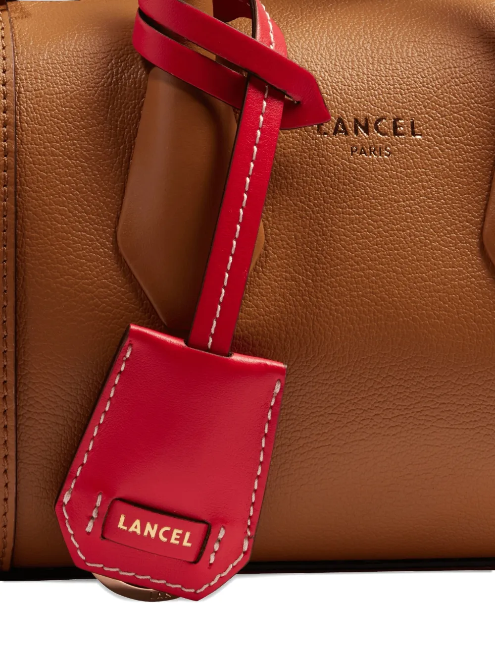 Lancel Leather Top-handle Tote Bag In Brown