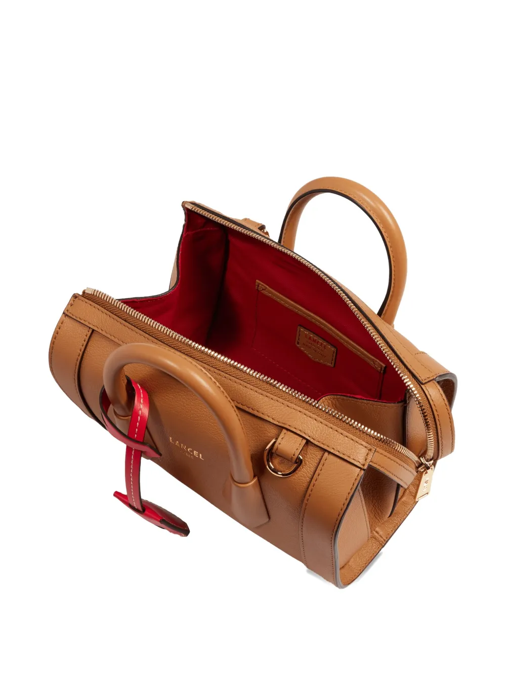 Lancel Leather Top-handle Tote Bag In Brown