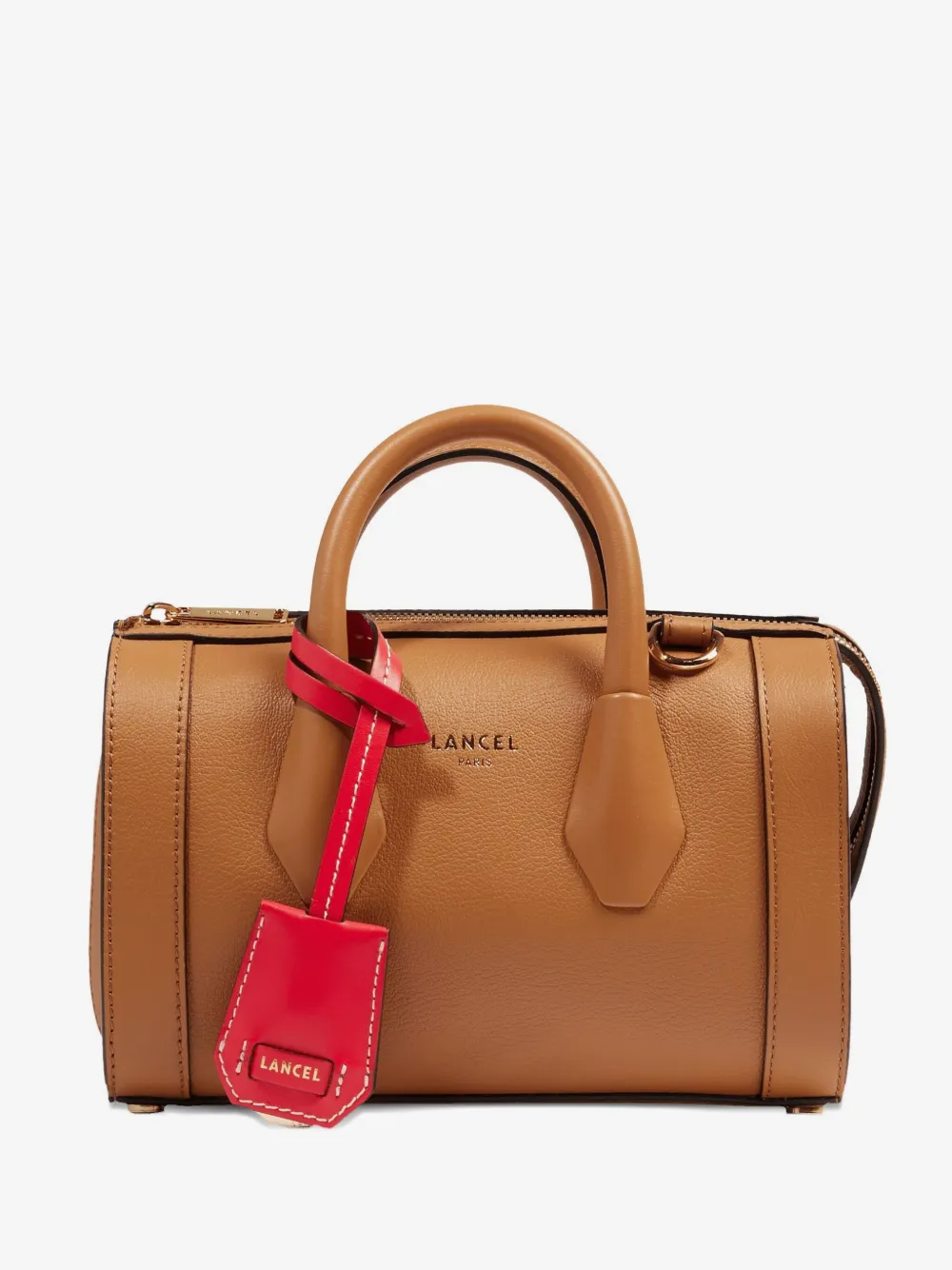 leather top-handle tote bag