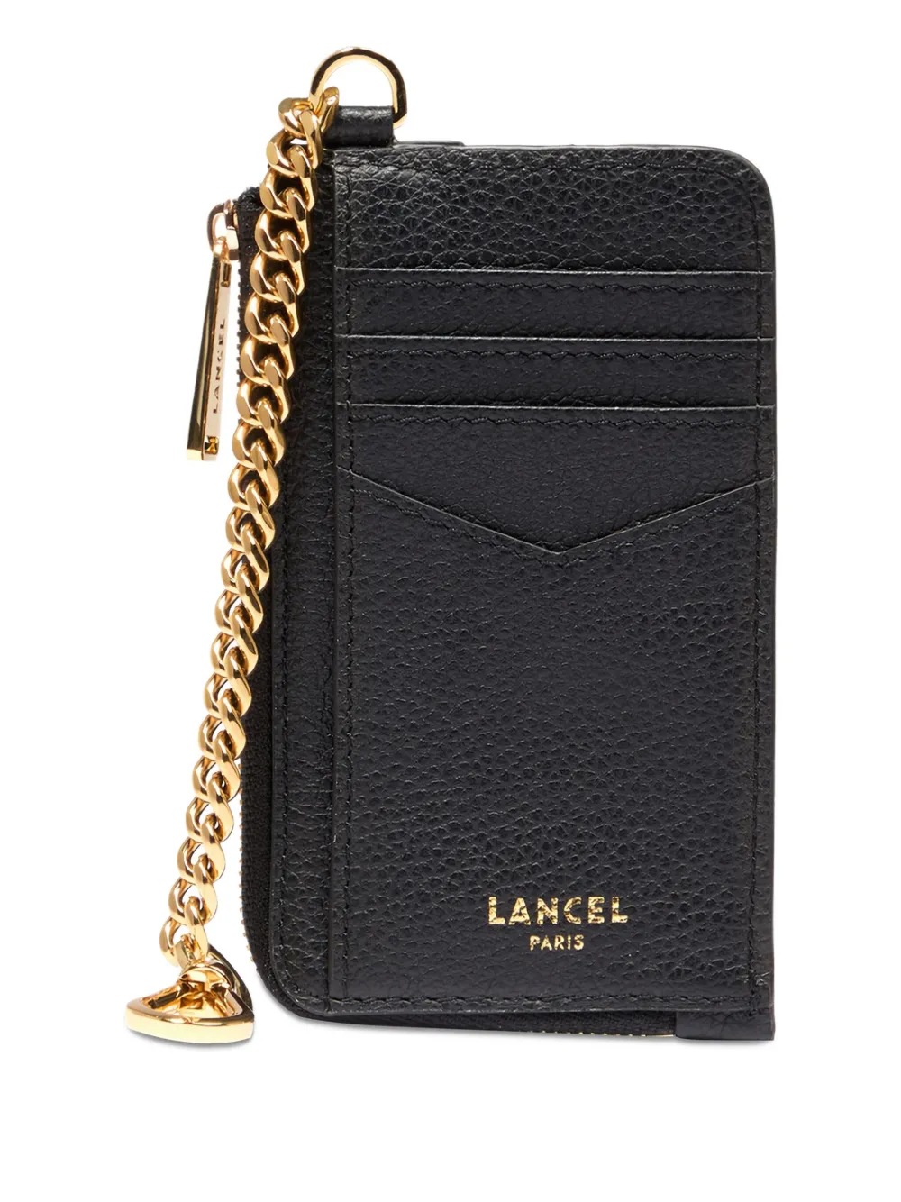 Lancel Pasjeshouder met rits Zwart