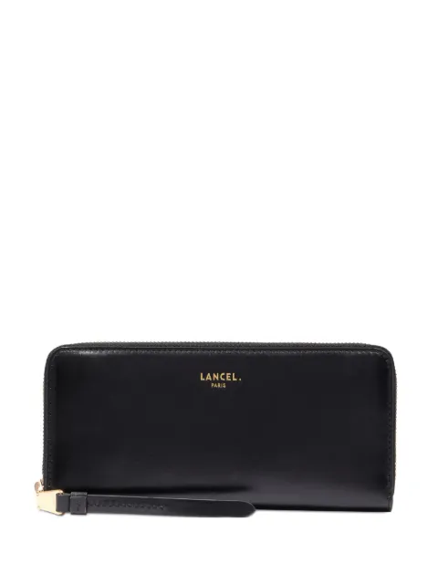 Lancel zip-around leather wallet