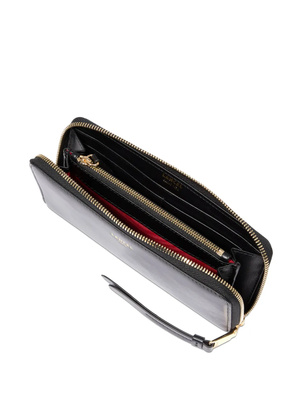 Lancel Leren portemonnee Zwart