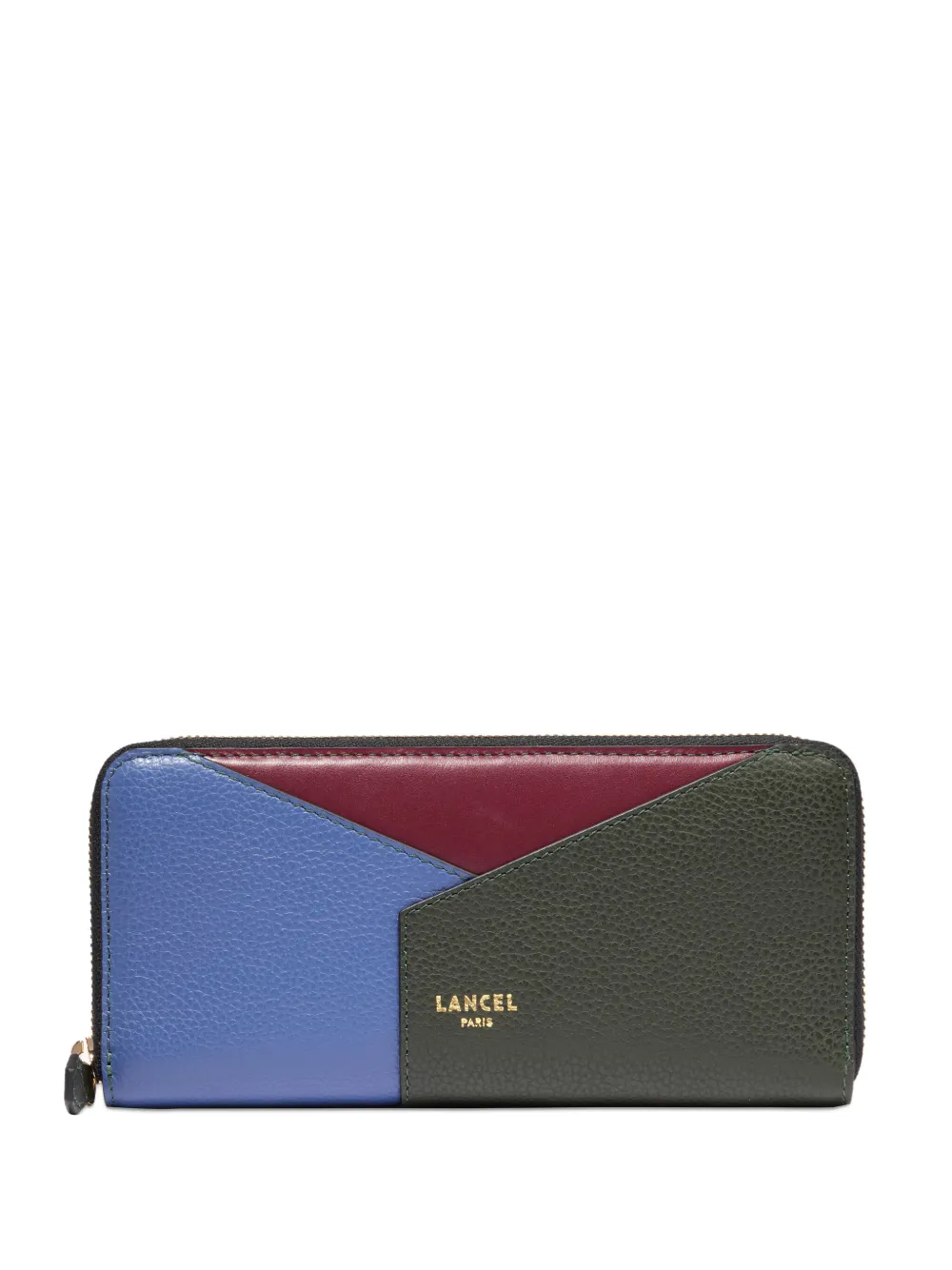 Lancel geometric panelled leather wallet | Green | Image 1