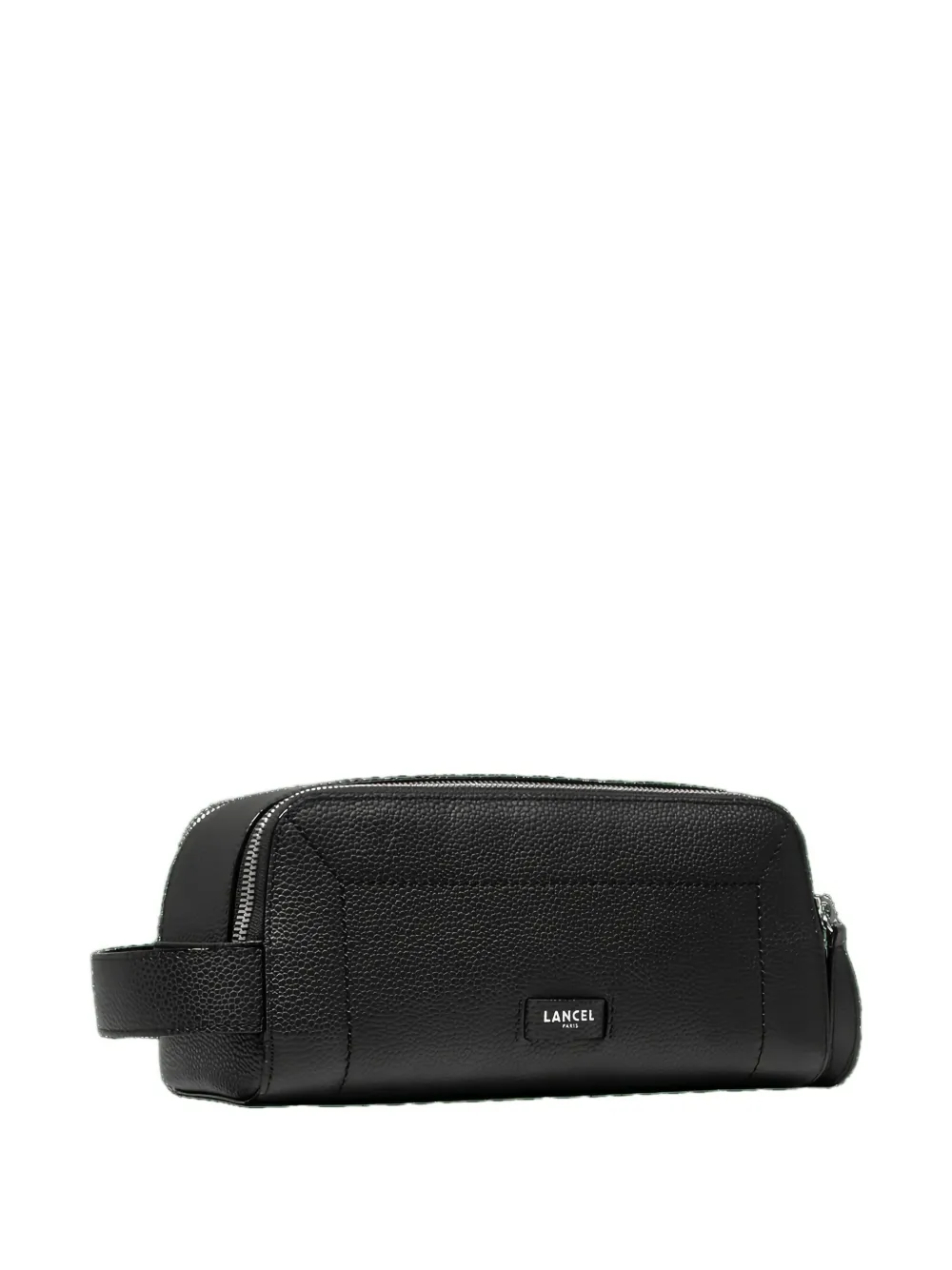 Lancel Ninon Leather Zip-top Toiletry Bag In Black