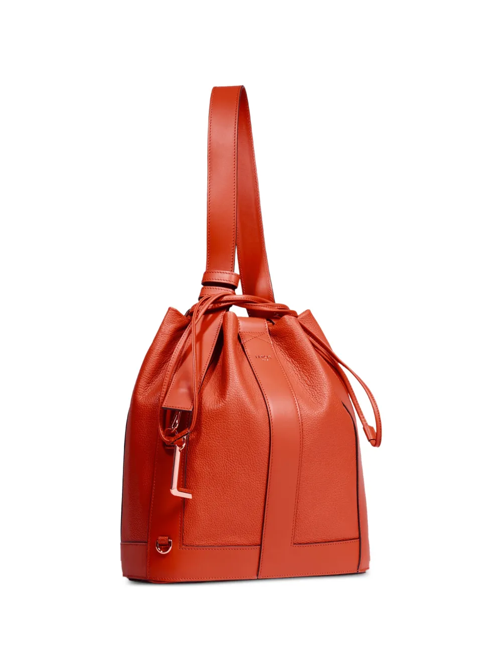 Lancel Elles de bucket-tas met trekkoord Oranje